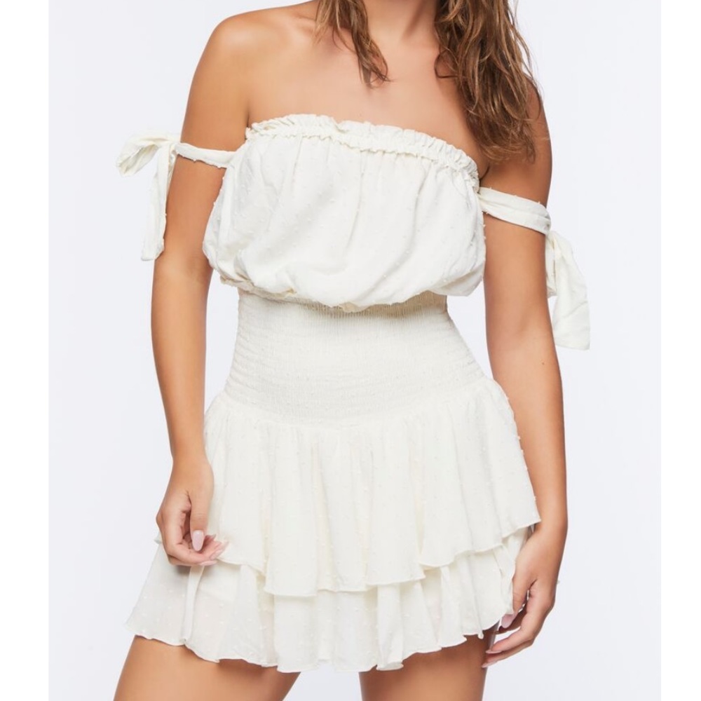White Skort Romper